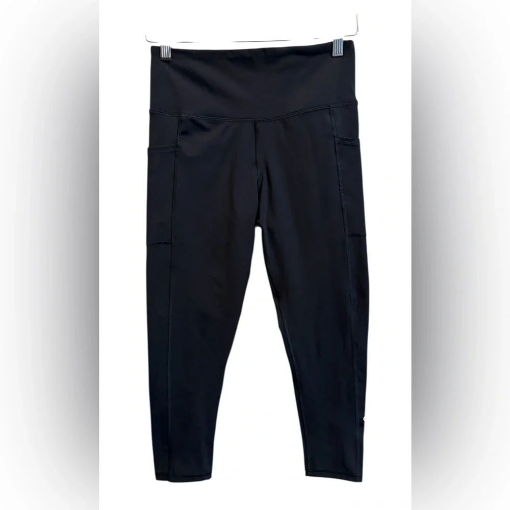 Champion Black High-Rise Leggings with Side Pockets